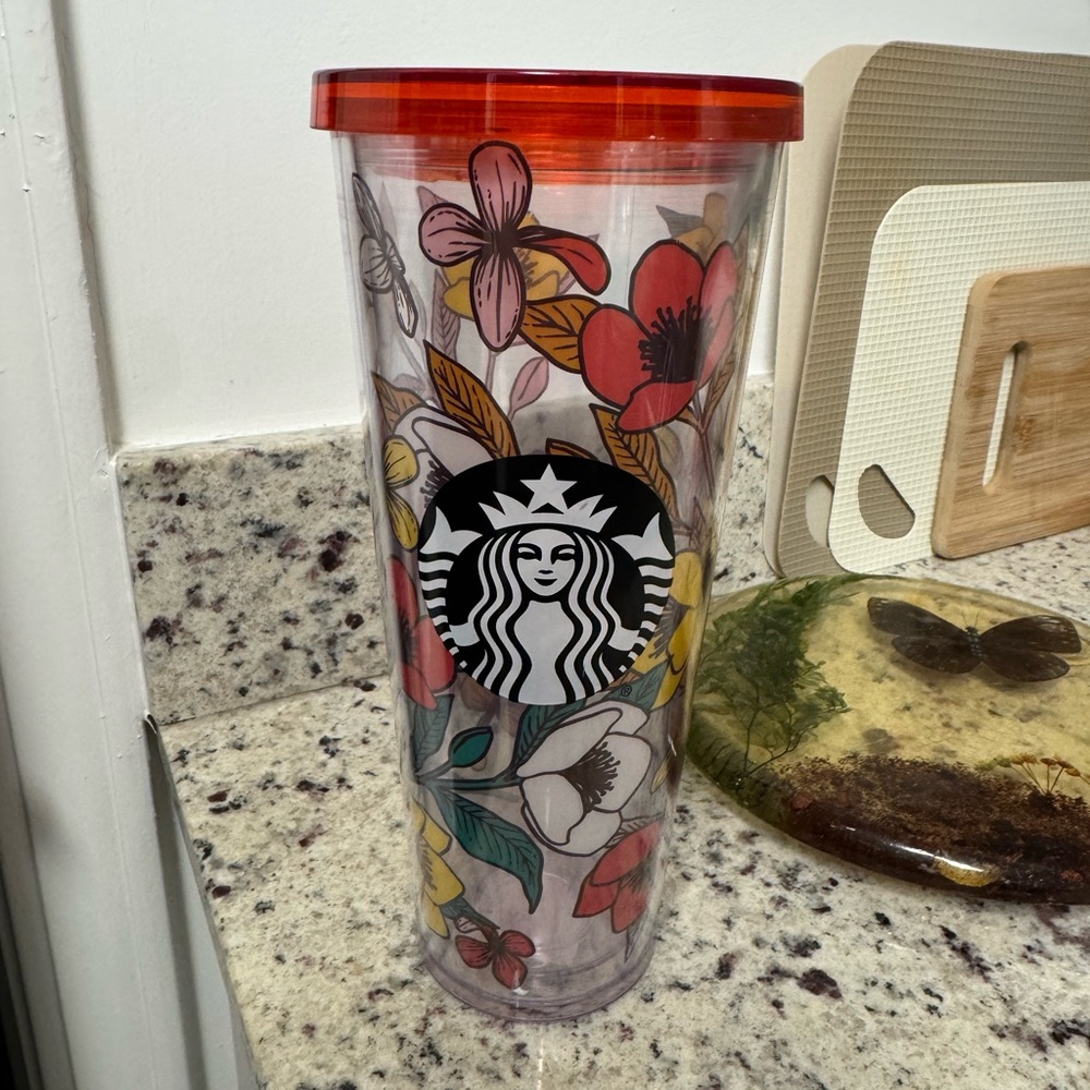 Starbucks Purple and Red Tumbler